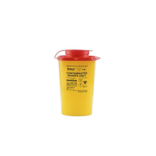 Container para seringas - SHARP - Romed Holland - de resíduos cortantes / descartável