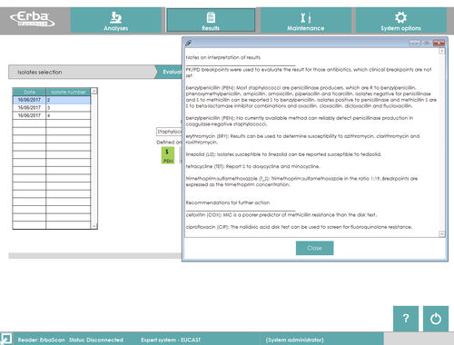 Software de gestão - ErbaExpert  - Erba Lachema - de diagnóstico / de tratamento / de avaliação