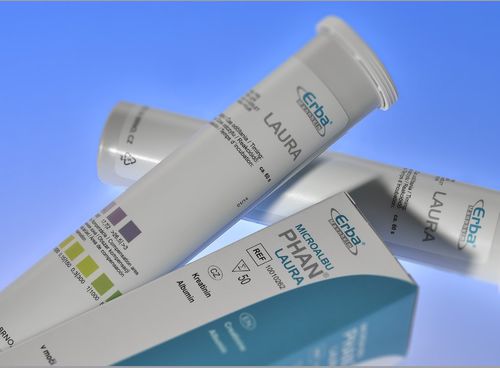 Tira de teste para diabetes - MicroalbuPHAN® - Erba Lachema - de albumina / de creatinina / para microalbuminúria