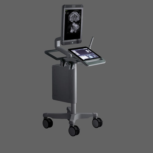 Aparelho de ultrassom compacto com carrinho - bkSpecto - BK Ultrasound - urológico / em preto e branco / com tela sensível ao toque
