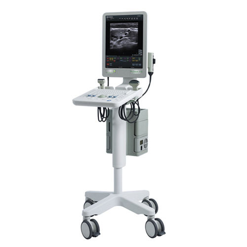 Aparelho de ultrassom compacto com carrinho - Flex Focus 400 exp - BK Ultrasound - para anestesia e cuidados intensivos / para exame musculoesquelético / com guia de agulha