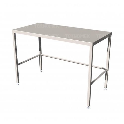 Mesa de trabalho - TATA-S series - TEKNOMEK - retangular / em aço inoxidável