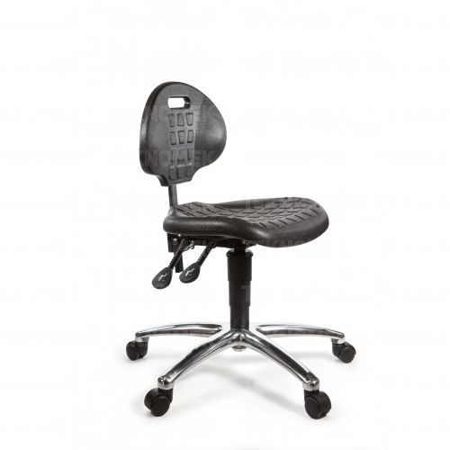 Cadeira de laboratório - OFCH-PU5 series - TEKNOMEK - com rodízios / com apoio para pés / com altura regulável