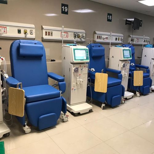 Poltrona para hemodiálise manual - PY-YS - Nanning Passion Medical Equipment - articulada em 3 seções / com rodízios / com apoio para pernas