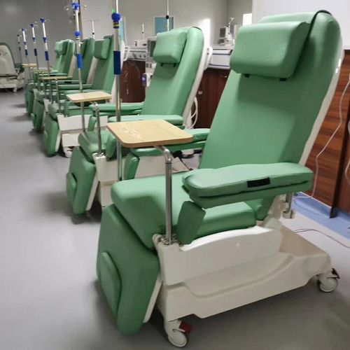 Poltrona elétrica para coleta de sangue - PY-YD-310 - Nanning Passion Medical Equipment - articulada em 3 seções / com rodízios / com altura regulável