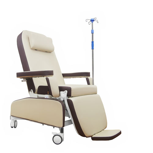 Poltrona para hemodiálise hidráulica - PY-YS - Nanning Passion Medical Equipment - manual / articulada em 3 seções / com rodízios