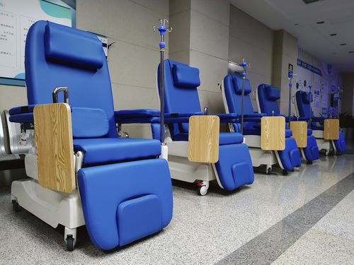Poltrona para coleta de sangue elétrica - PY-YD-310 - Nanning Passion Medical Equipment - articulada em 3 seções / com rodízios / com altura regulável