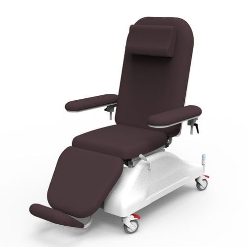 Poltrona elétrica para coleta de sangue - PY-YD-510 - Nanning Passion Medical Equipment - articulada em 3 seções / com rodízios / Trendelenburg