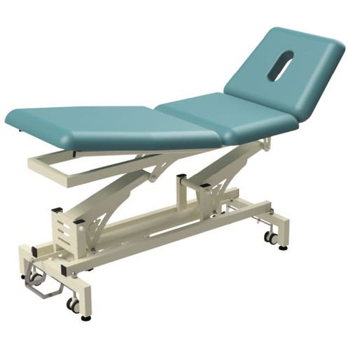 Mesa de massagem elétrica - 4001.501 - KIS Produkt - hidráulica / com rodízios / com encosto regulável