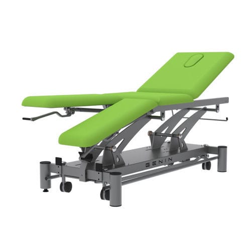 Mesa de massagem mecânico - FGT3177 - Genin Techmed - com rodízios / com apoios de pernas / articulada em 3 seções