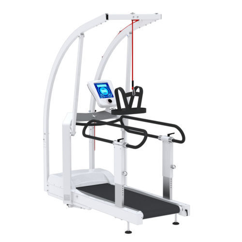 Esteira elétrica com corrimão - PHY270 - Genin Techmed - inclinada / com suporte parcial de peso corporal