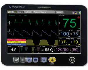 Monitor de paciente para IRM - 3885T  - IRADIMED CORPORATION - portátil / de cabeceira / de ECG