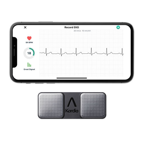 Monitor de paciente de mão - KardiaMobile® - AliveCor - de ECG / de frequência cardíaca / para internação domiciliar