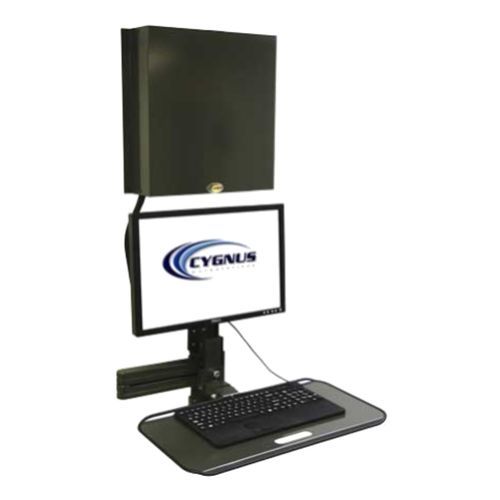 Braço de suporte para monitor com ajuste de inclinação - Cygnus - para tela / para uso médico / de parede