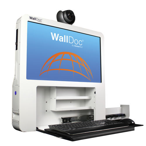 Estação de trabalho informática de telemedicina - WallDoc® - GlobalMed - de parede