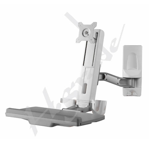 Estação de trabalho informática médico-hospitalar - OEW series - Highgrade Tech. Co., Ltd. - de altura regulável / de parede