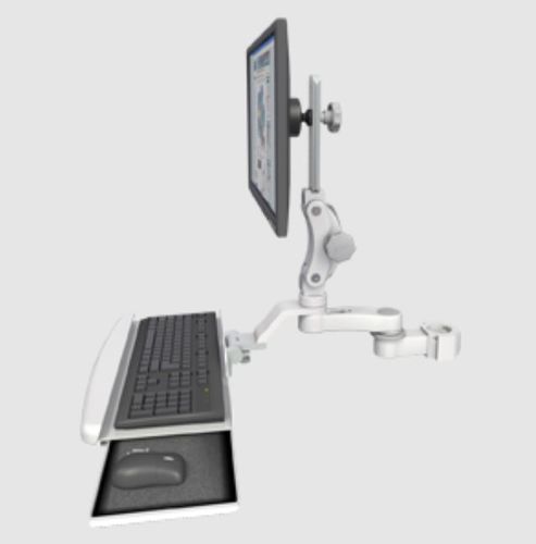 Braço de suporte para monitor articulado - Ultra 550 - ICWUSA - para tela / para uso médico / montado em pólo