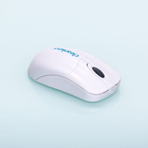 Mouse hospitalar com roda de rolagem - Cleankeys® - GETT Gerätetechnik - com base de recarga / lavável / desinfetável