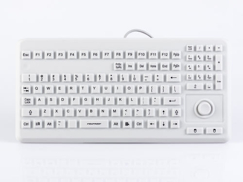 Teclado hospitalar com teclado numérico - InduProof® Advanced - GETT Gerätetechnik - com ponteiro / internacional / em silicone