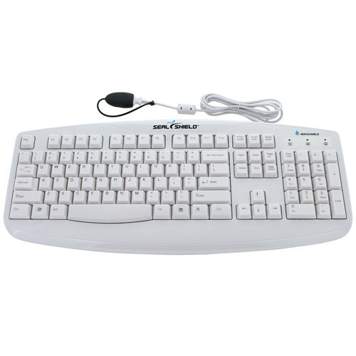 Teclado hospitalar com teclado numérico - STWK503 - Seal Shield - lavável / desinfetável / USB