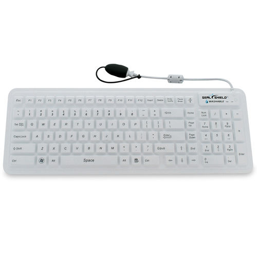 Teclado hospitalar com touchpad - Glow™ - Seal Shield - em silicone / lavável / USB