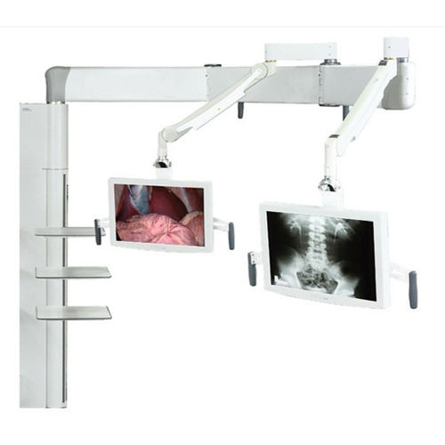 Braço de suporte para monitor articulado - NuBoom U series  - Richardson Electronics - Healthcare - para tela / cirúrgico / de piso