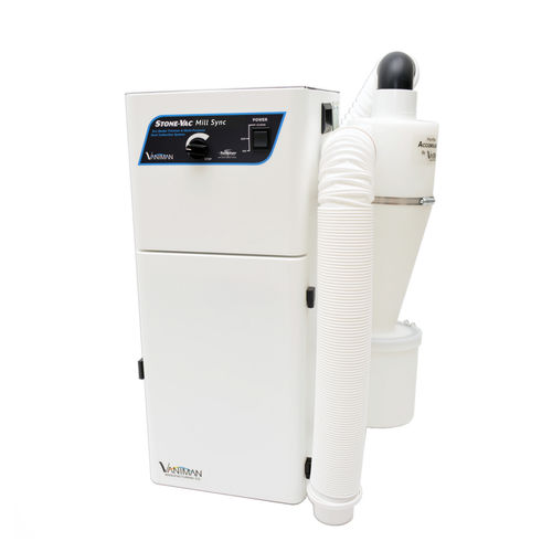 Aspirador de pó para laboratório de prótese dentária - StoneVac Mill Sync - Vaniman - de mesa / com sistema de filtragem