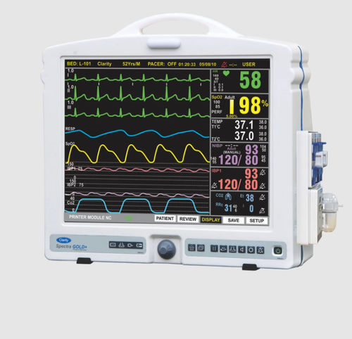 Monitor de paciente portátil - Spectra Gold+ - Clarity Medical - de cabeceira / de ECG / TEMP