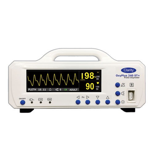 Oxímetro de pulso de bancada - OxyPlus-240ST+ - Clarity Medical - médico-hospitalar / a bateria / com sensor separado