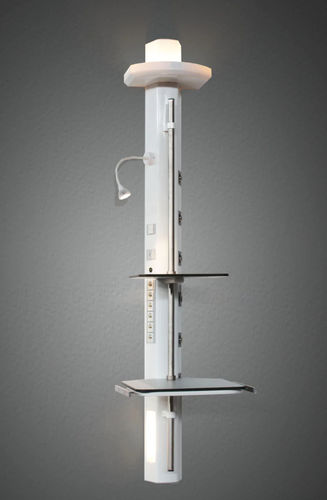 Régua de gases medicinais de parede - TIMUR - Koncare medical Technologie - vertical / modular / para serviço de cuidados intensivos