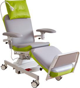 Poltrona para tratamentos clínicos elétrica - UNIVERSALLINE2 - Bionic Medizintechnik - articulada em 3 seções / com altura regulável