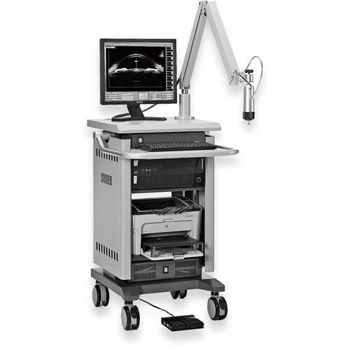 Aparelho de ultrassom com carrinho - SW-3200L - Tianjin Suowei Electronic Technology - ocular / em preto e branco