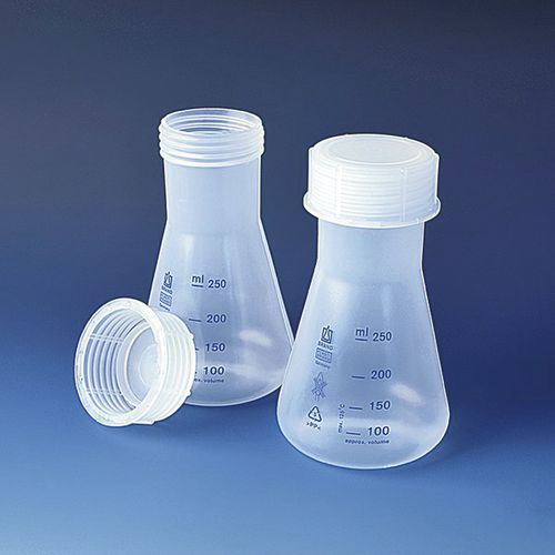 Balão de laboratório - 931 series - BRAND - em polipropileno / Erlenmeyer / graduado