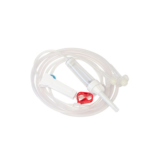 Kit de infusão intravenosa veterinária - 6.09.006.002 - Doctorgimo - com câmara de gotejamento / com torneira