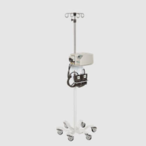Suporte para soro com rodízios - IVPOLE - HK Surgical - 4 ganchos