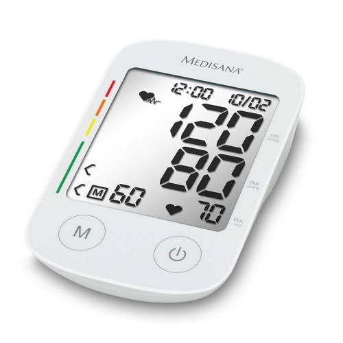 Medidor digital de pressão arterial automático - 51176, 51083, 51047, 51160, 51182, 51085 - Medisana - com braçadeira
