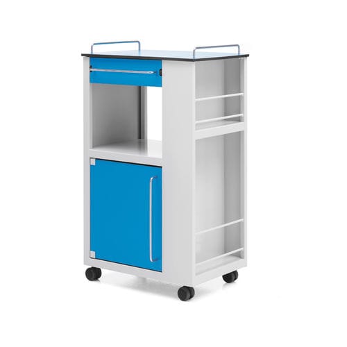 Mesa de cabeceira com rodízios - 10.ME.1814 - JMS Healthcare Furniture - com armário / com gavetas