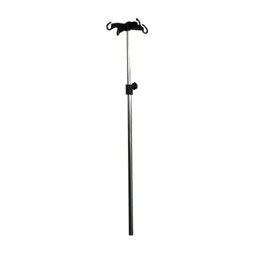Suporte para soro 4 ganchos - 10.AC.1059 - JMS Healthcare Furniture - telescópico / em inox / para cama