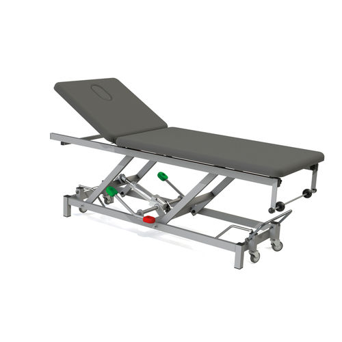 Mesa de exame hidráulica - 10.DV.1684.1 - JMS Healthcare Furniture - com altura regulável / com encosto regulável / com rodízios
