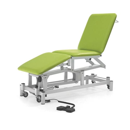 Mesa de exame elétrica - 10.DV.1655 - JMS Healthcare Furniture - com altura regulável / com encosto regulável / com rodízios
