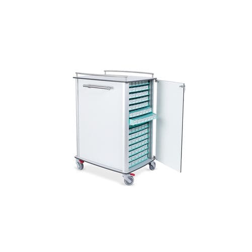 Carrinho hospitalar - 10.CR.1595 - JMS Healthcare Furniture - para medicamentos / de transporte / com 1 porta
