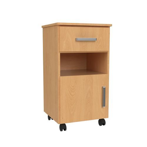 Mesa de cabeceira com rodízios - 10.ME.180 series - JMS Adico Care - com armário / com gavetas