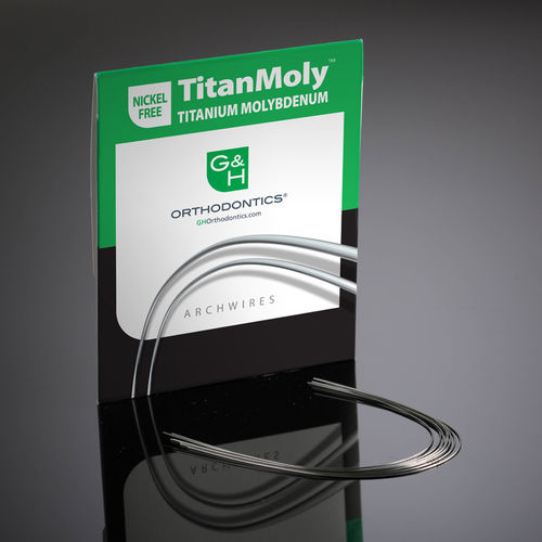 Fio ortodôntico em titânio - TitanMoly™ series - G&H Orthodontics - retangular / redondo