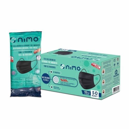 Máscara cirúrgica de tipo IIR - Hünkar Ecza ve Medikal - sem látex / sem fibra de vidro / para adulto