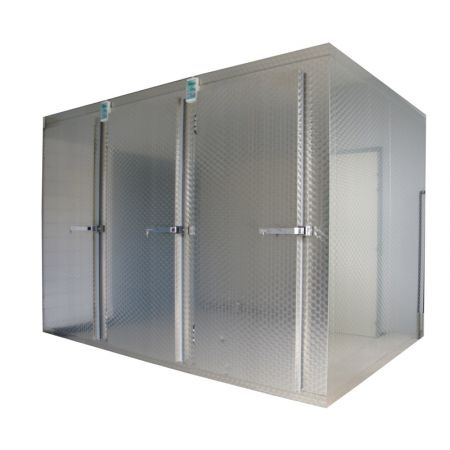Câmara mortuária para macas de transporte de corpos - CELL12C3P - Elcya - 12 corpos / com abertura frontal / com porta