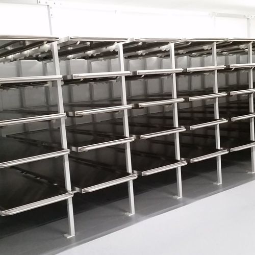 Estante modular - MSRK - Mortuary Solutions - para câmara mortuária / em aço inoxidável
