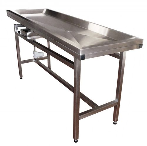 Mesa de lavagem de cadáveres - MSWT - Mortuary Solutions - retangular / basculante