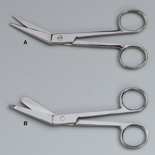 Tesoura para ataduras - 30371 - Embalmers Supply Company - para pacientes humanos / curva