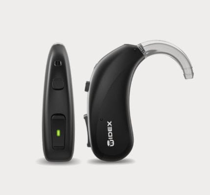 Aparelho auditivo retroauricular (BTE) - R D - Widex - com controle remoto / recarregável / wireless