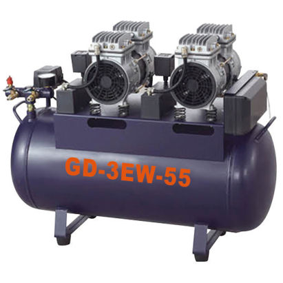 Compressor odontológico - GD-3EW-55 - Foshan Gladent Medical Instrument Co.,Ltd - hospitalar / para 1 consultório / sem óleo